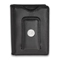 SS Rh-p NHL LogoArt Philadelphia Flyers Black Leather Money Clip Wa