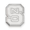Sterling Silver Rhodium-plated LogoArt North Carolina State University N-C-S Lapel Pin