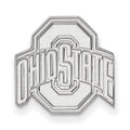 14k White Gold LogoArt The Ohio State University Lapel Pin