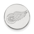 14k White Gold NHL LogoArt Detroit Red Wings Lapel Pin