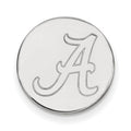 Sterling Silver Rhodium-plated LogoArt University of Alabama Letter A Lapel Pin