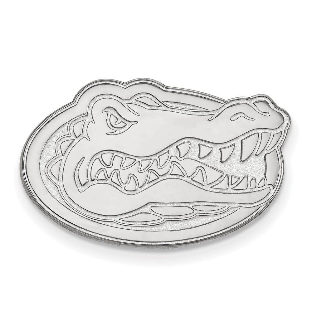 Sterling Silver Rhodium-plated LogoArt University of Florida Gator Lapel Pin