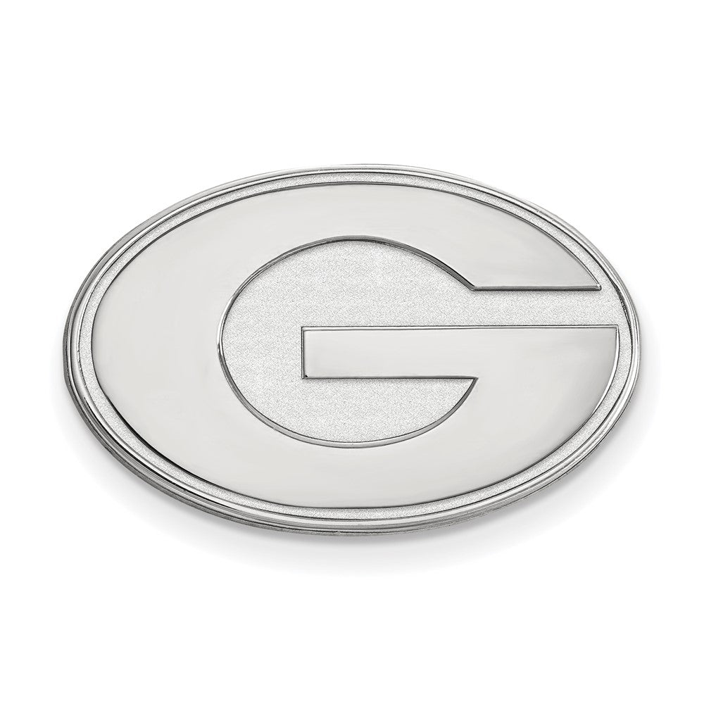 Sterling Silver Rhodium-plated LogoArt University of Georgia Letter G Lapel Pin
