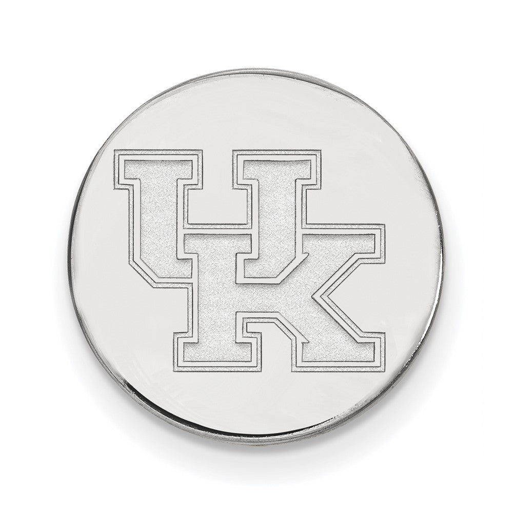 14k White Gold LogoArt University of Kentucky U-K Lapel Pin