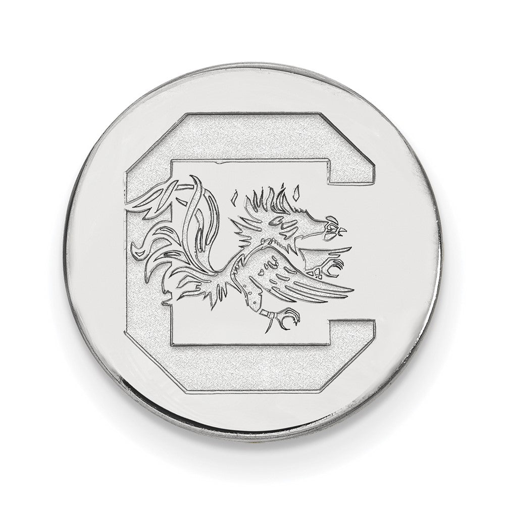 14k White Gold LogoArt University of South Carolina Lapel Pin