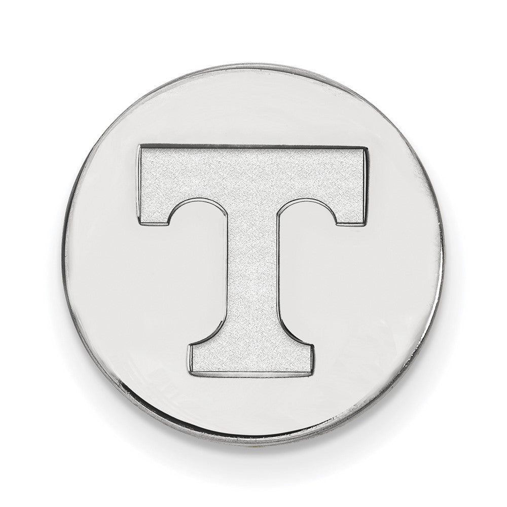 14k White Gold LogoArt University of Tennessee Letter T Lapel Pin