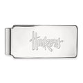 Sterling Silver Rhodium-plated LogoArt University of Nebraska Huskers Money Clip