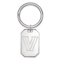 Sterling Silver Rhodium-plated LogoArt Villanova University Letter V Key Ring