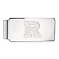 Sterling Silver Rhodium-plated LogoArt Rutgers University Letter R Money Clip