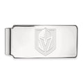 Sterling Silver Rhodium-plated NHL LogoArt NHL Vegas Golden Knights Money Clip