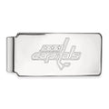 10k White Gold NHL LogoArt Washington Capitals Money Clip