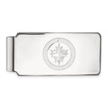 Sterling Silver Rhodium-plated NHL LogoArt Winnipeg Jets Money Clip