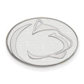 14k White Gold LogoArt Penn State University Lion Lapel Pin
