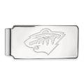 Sterling Silver Rhodium-plated NHL LogoArt Minnesota Wild Money Clip