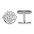 Sterling Silver Rhodium-plated LogoArt James Madison University Crest Cuff Links