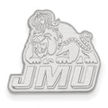 Sterling Silver Rhodium-plated LogoArt James Madison University Lapel Pin
