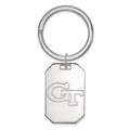 Sterling Silver Rhodium-plated LogoArt Georgia Institute of Technology G-T Key Ring
