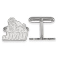 Sterling Silver Rhodium-plated LogoArt James Madison University Cuff Links
