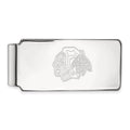 Sterling Silver Rhodium-plated NHL LogoArt Chicago Blackhawks Money Clip