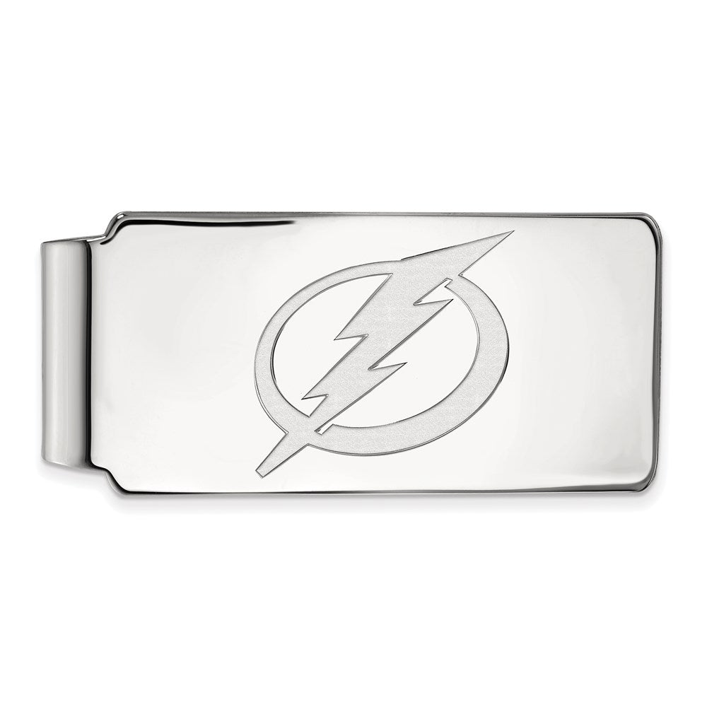 10k White Gold NHL LogoArt Tampa Bay Lightning Money Clip
