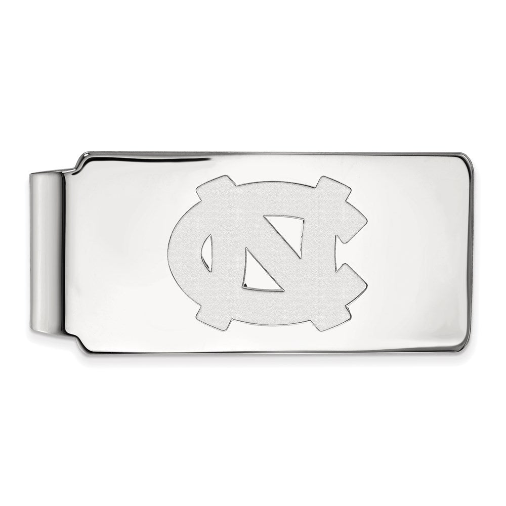 Sterling Silver Rhodium-plated LogoArt University of North Carolina N-C Money Clip