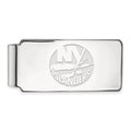 Sterling Silver Rhodium-plated NHL LogoArt New York Islanders Money Clip