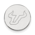 Sterling Silver Rhodium-plated LogoArt University of South Florida Bull Lapel Pin
