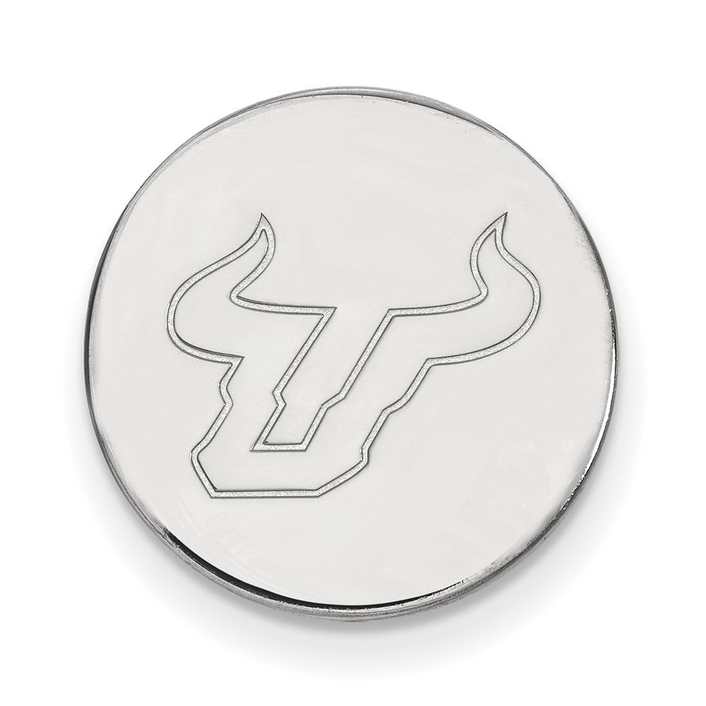 14k White Gold LogoArt University of South Florida Bull Lapel Pin