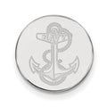 14k White Gold LogoArt US Naval Academy Anchor Lapel Pin