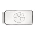 10k White Gold LogoArt Clemson University Tiger Paw Money Clip