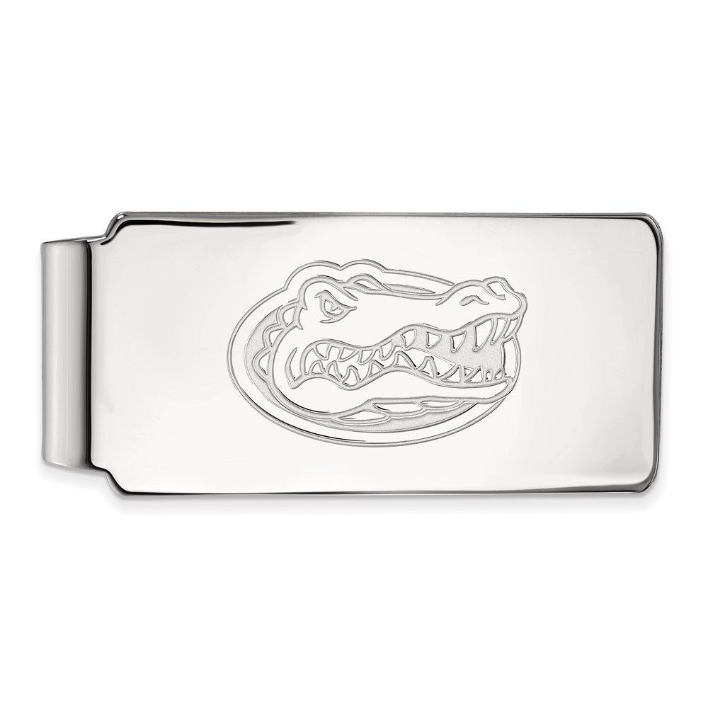10k White Gold LogoArt University of Florida Gator Money Clip