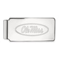 10k White Gold LogoArt University of Mississippi Ole Miss Money Clip