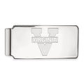Sterling Silver Rhodium-plated LogoArt University of Virginia Money Clip