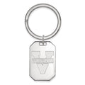 Sterling Silver Rhodium-plated LogoArt University of Virginia Key Ring
