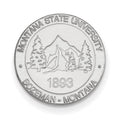 14k White Gold LogoArt Montana State University Crest Lapel Pin