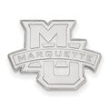 14k White Gold LogoArt Marquette University Lapel Pin