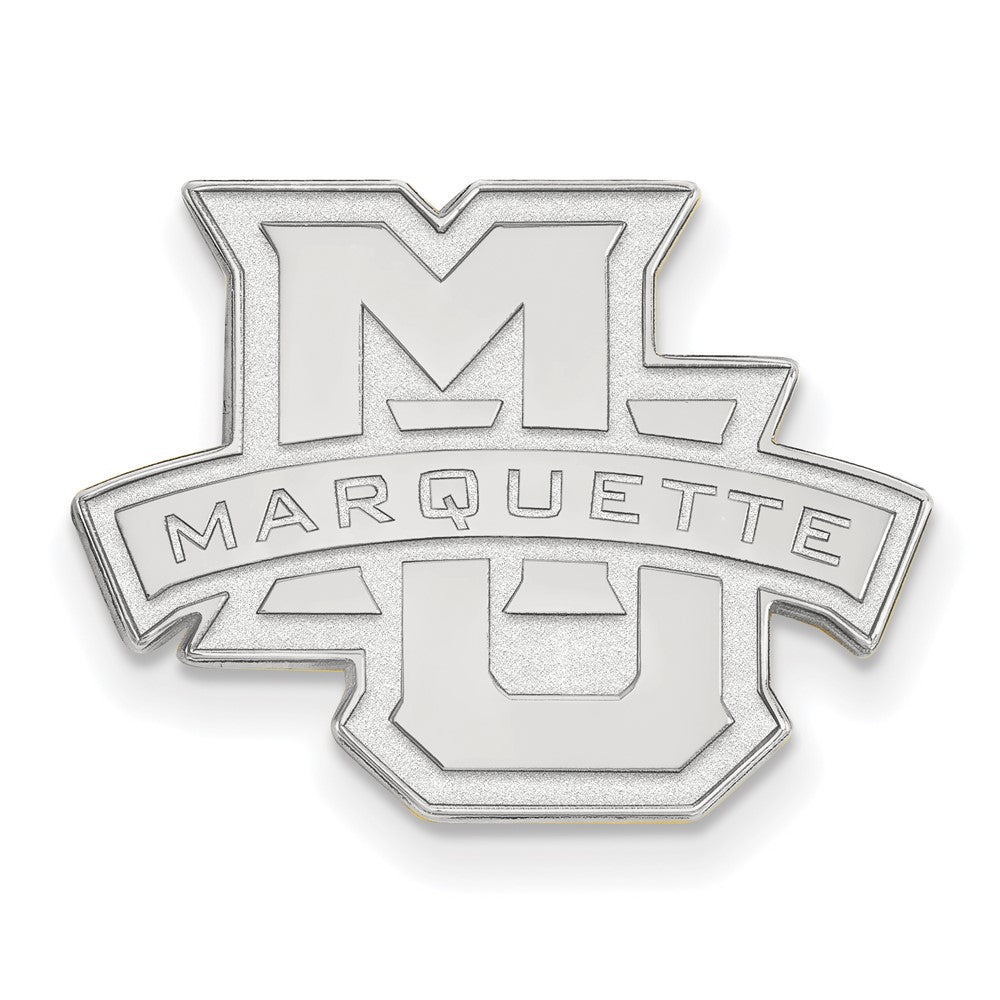 14k White Gold LogoArt Marquette University Lapel Pin