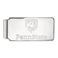 Sterling Silver Rhodium-plated LogoArt Penn State University Money Clip
