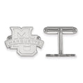 Sterling Silver Rhodium-plated LogoArt Marquette University Cuff Links
