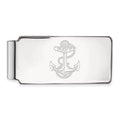 10k White Gold LogoArt US Naval Academy Anchor Money Clip