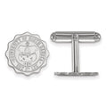Sterling Silver Rhodium-plated LogoArt University of North Dakota Crest Cuff Links