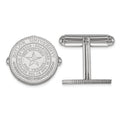 Sterling Silver Rhodium-plated LogoArt Baylor University Crest Cuff Links