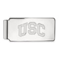 Sterling Silver Rhodium-plated University of Southern California U-S-C Money Clip
