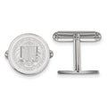 Sterling Silver Rhodium-plated LogoArt University of California Berkeley Crest Cuff Links