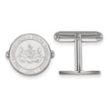 Sterling Silver Rhodium-plated LogoArt Penn State University Crest Cuff Links