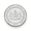 Sterling Silver Rhodium-plated LogoArt Penn State University Crest Lapel Pin