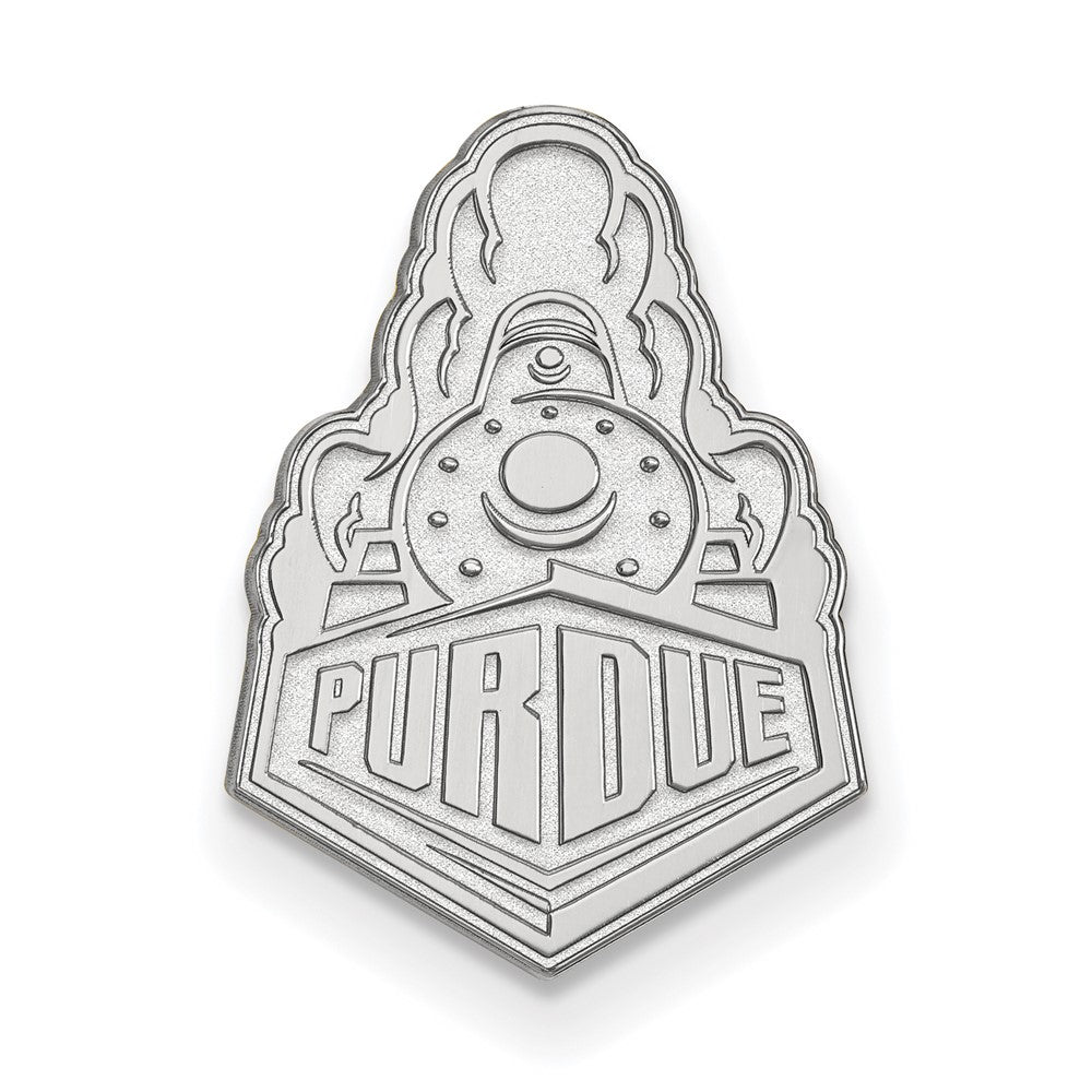 14k White Gold LogoArt Purdue University Boilermakers Train Logo Lapel Pin