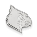 14k White Gold LogoArt University of Louisville Cardinal Lapel Pin