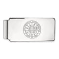 Sterling Silver Rhodium-plated LogoArt University of Nebraska Crest Money Clip