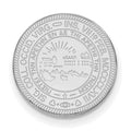Sterling Silver Rhodium-plated LogoArt West Virginia University Crest Lapel Pin